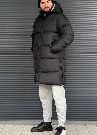 Подовжена чоловіча зимова куртка3 фото