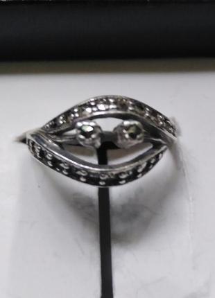 Серебряное кольцо, капельное серебро 925 проба, размер 16