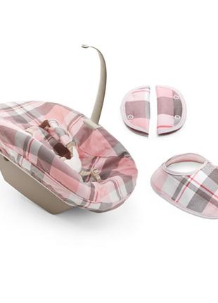 Текстиль для крісла tripp trapp newborn (рожева шотландка)