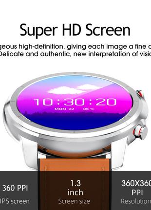 Розумний смарт годинник smart watch lemfo lf26 silver brown. з тонометром пульоксиметром android 4.4 ios 83 фото