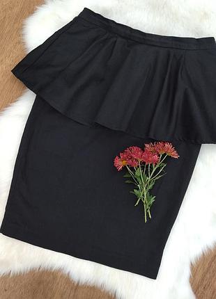 Юбка карандаш с баской asos 3