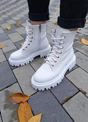 Кожаные ботинки