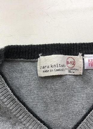 Кофта zara 9-12міс 4