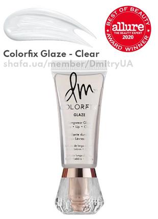 Прозорий блиск для губ danessa myricks colorfix glaze clear рум'яна тіні2 фото