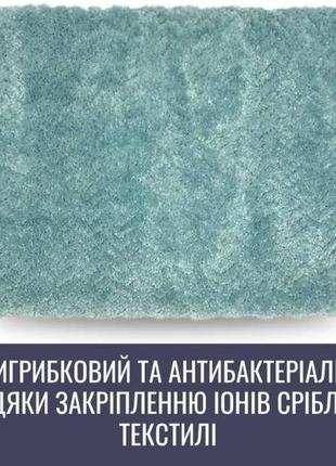 Коврик антибактериальный для ванной и туалета dariana tropical sea 60x120 см мягкий антиковзкий, мягкий и3 фото