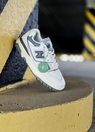 Женские кроссовки new balance 550 white grey 36-37-38-39-40-41