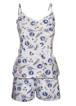 Пижама хлопок люкс-пенье 42 размер, комплект для сна майка шорты  ярослав