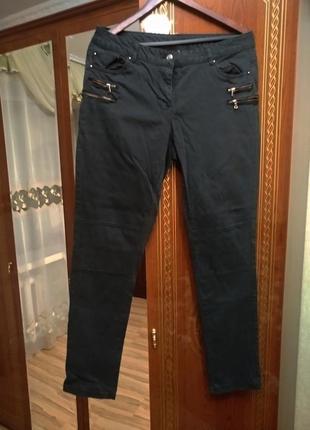 Крутые плотные  тёплые джинсы стрейч графит 14-165 фото