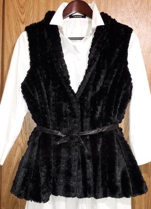 Жилет жилетка меховая безрукавка steilmann& strauss innovation