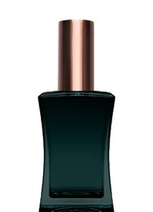 Черный флакон для парфюмерии имидж 50 мл. с металлическим спреем коричневый