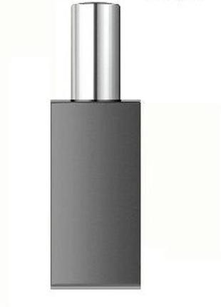 Серебро матовый флакон для парфюмерии арт 60 мл. с металлическим спреем серебро