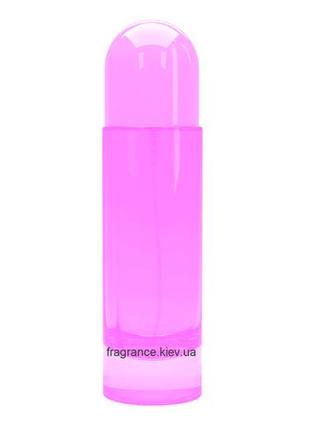 Розовый флакон для парфюмерии оникс 30 мл. с металлическим спреем серебро