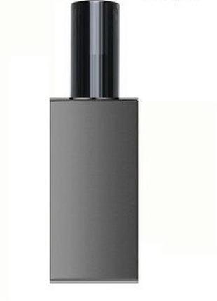 Серебро матовый флакон для парфюмерии арт 60 мл. с металлическим спреем черный