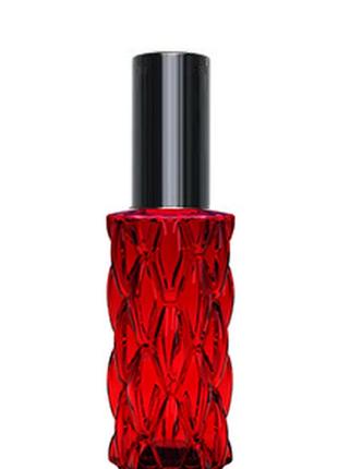Красный флакон для парфюмерии матильда 20 мл. с металлическим спреем черный