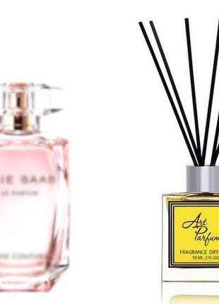 Ароматний дифузор для будинку 50 мл, з відомим парфюмерний аромат le parfum rose couture elie saab / елі сааб ель парфум роуз кутюр'є елі сааб1 фото