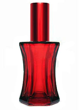 Червоний флакон для парфумерії франсуа 50 мл. з металевим спреєм червоний