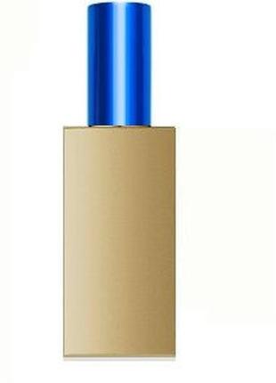 Бронзовый флакон для парфюмерии арт 60 мл. с металлическим спреем синий1 фото