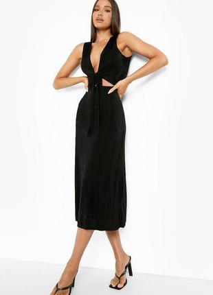 Облягаюча сукня міді zara h&m