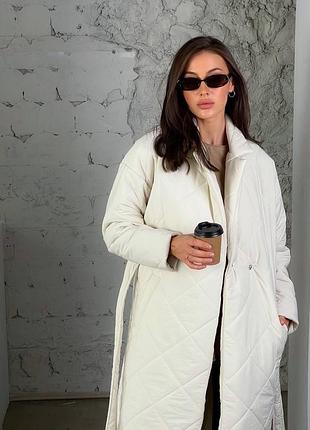 Плащ стьобаное пальто куртка