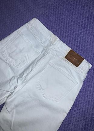 Джинси прямі білі zara straight fit premium the hw kick jeans9 фото