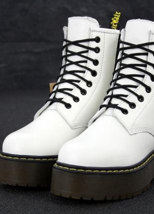 Зимові жіночі черевики dr.martens, женские зимние ботинки доктор мартинс