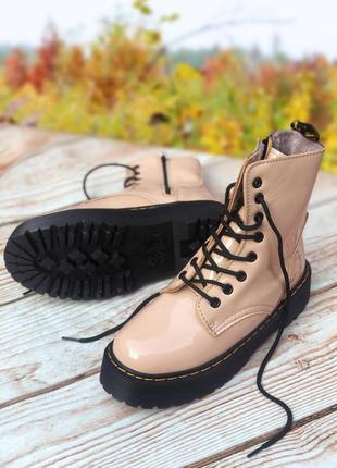 Зимові жіночі черевики dr.martens, женские зимние ботинки доктор мартинс4 фото