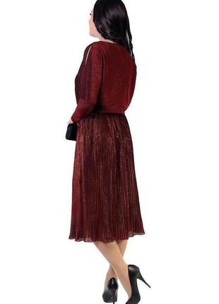 Великолепное стрейчевое люрексовое платье3 фото