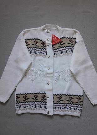 Нарядный кардиган в орнамент basic collection  англия
