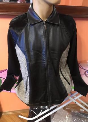 Чоловічий светр куртка з шкірою gianni marcelo туреччина м