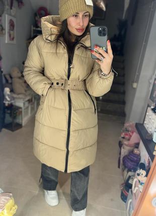 Трендове пальто оверсайз бежеве m o n c l e r