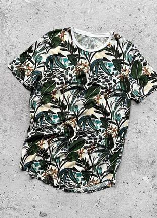 Tom tailor men’s full floral printed t-shirt футболка