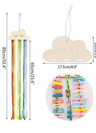 Органайзер для прикрас, заколочок . декор в дитячу.3 фото