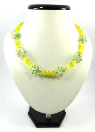 Эксклюзивное ожерелье "солнечное сияние", изысканное ожерелье из натурального камня, красивые украшения