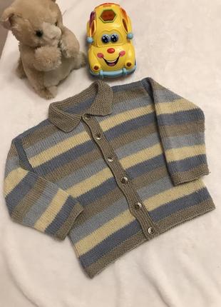 Светер в’язаний,кофта тепла,светер на 2 - 3 роки1 фото
