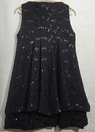 Babylon collection, плаття чорне міні мереживо, made in italy3 фото