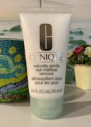 Clinique naturally gentle eye makeup remover нежное средство для снятия макияжа с глаз 75 мл3 фото