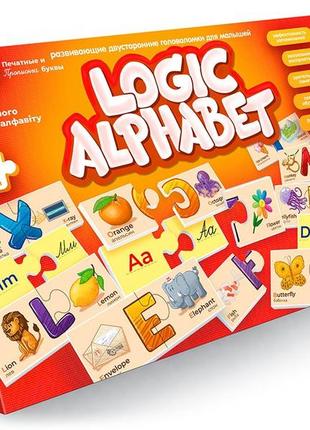 Гра danko toys логічна абетка logic alphabet (англ/рос) (d-loa-01-04u)