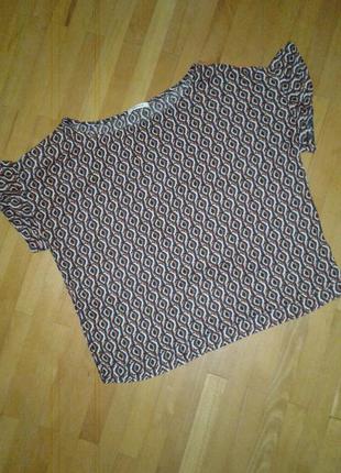 Дешево тоненька паплінова блузочка в стилі бохо promod 36р.1 фото