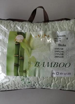 Подушка бамбукова zevs vip "bamboo" (50х70)7 фото