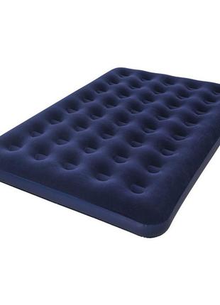 Один надувний снний матрац 137x191x22 см, синій