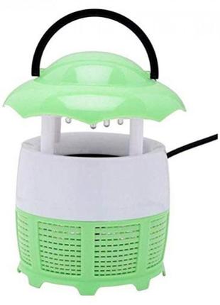 Лампа-ловушка уничтожитель комаров e-mosquito killer 411 зелёный2 фото
