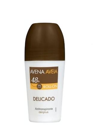 Дезодорант антиперспирант с маслом овса 48h deliplus avena roll-on 50 мл испания