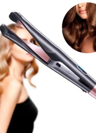 Плойка спіральна для легкого створення локонів hair curler 2 в 1 утюжок, випрямляч