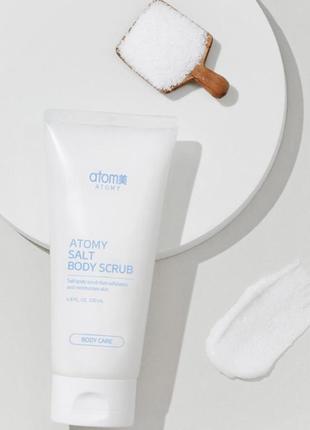 Salt body scrub atomy. сольовий скраб для тіла атомі . південна корея . 200 мл5 фото