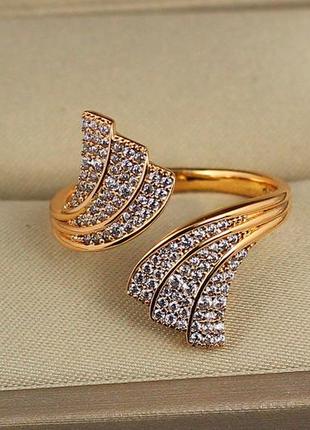 Кільце xuping jewelry розсувне русалка р 16 золотисте