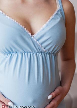 Нічна сорочка для вагітних і годування viola nw-1.10.2, юла мама3 фото