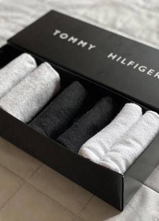 Носки томми хилфигер мужские 9 пар (41-46) tommy hilfiger коробка в подарок8 фото