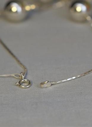 Колье серебряное "шары" 925 пробы арт. 00140 4
