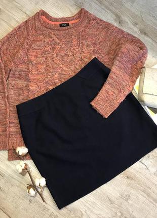 Шерстяная мини юбка esprit на подкладке 10р зимняя теплая юбка базовая4 фото