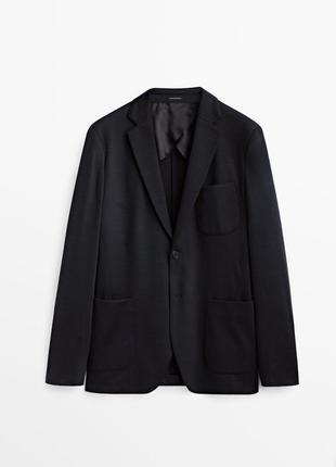 Пиджак massimo dutti, 100% шерсть, super 120’s